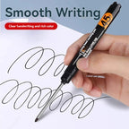 1-12 PCS 45mm Tip Waterproof Long Head Marker Pen Quick-Dry Ink for Woodworking Construction, Deep Hole White Black Red Blue