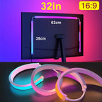 LED Light Strip Computer Screen Colar Sync Monitor Ambilight RGB Lights Ambient Lighting PC Backlight Pickup Light for Game Room