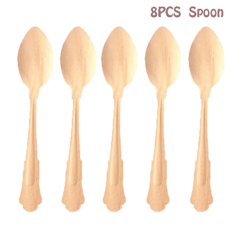 Kraft Paper Themed Party Disposable Tableware Set Paper Plates Cups Straw Napkins Party Birthday Wedding Carnival Supplies Decor