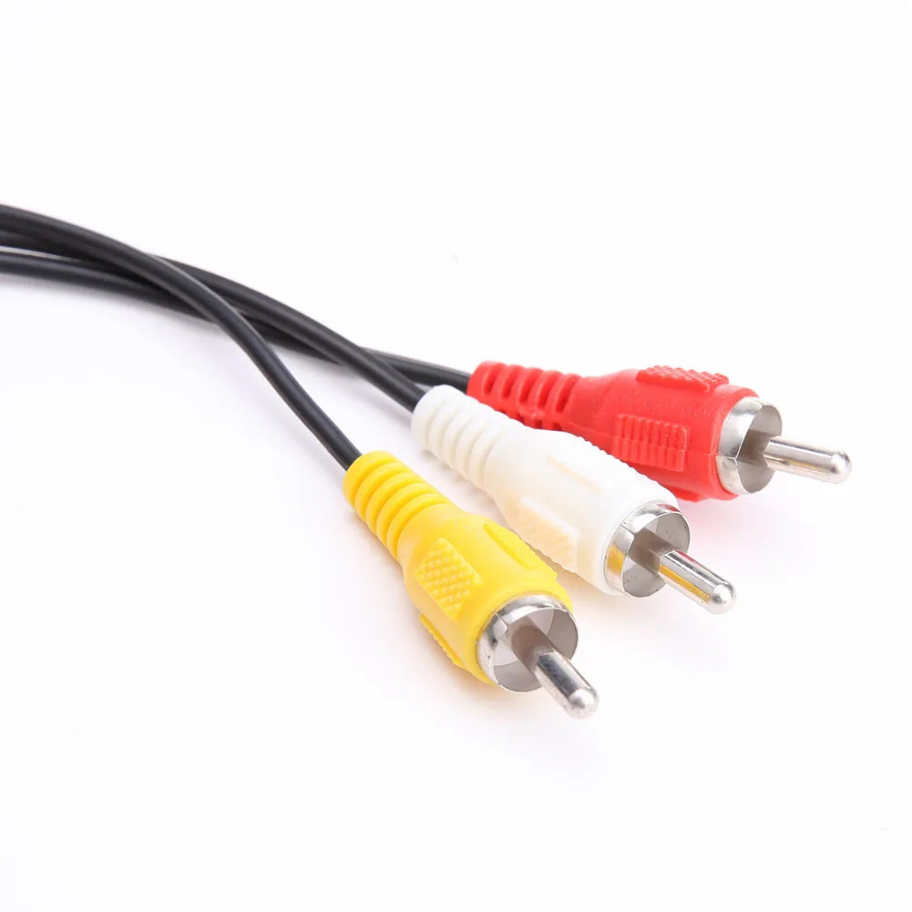 1.8m AV Audio Cable Composite Video Cord 6 Feet Line Compatible with Nintendo 64/N64/GameCube/NGC SNES SFC TV Game Console