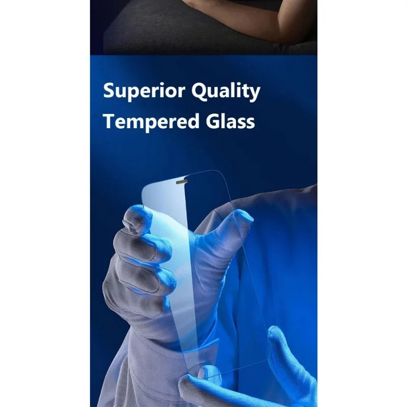 1Pcs iPhone 15 14 13 12 11 16 17 Pro Max X XS Max XR 8 7 Plus 16e 17Air 14 15 16 Plus Tempered Glass Screen Protector Film