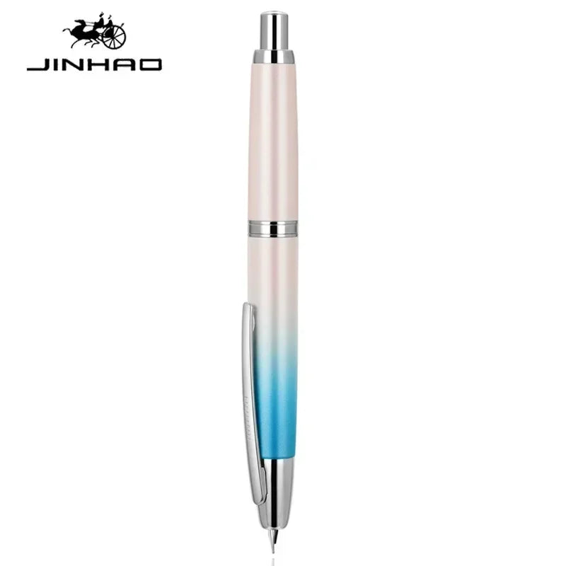 JINHAO 10 Press Fountain Pen Retractable EF/F Nib Metal With Clip Writing Ink Pen Converter School Supplies Stationery PK A1 A2