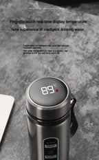 SoftAura Stainless Steel Thermos Bottle LED Temperature Display 500ML- 1L Sus304 Vacuum Flask Portable Cup  2026 New