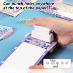 Mini 5 Holes Puncher A5 B5 A4 Loose Leaf Notebook Paper Puncher Tool Loose-leaf Binding Ring Student Office Stationery Supplies