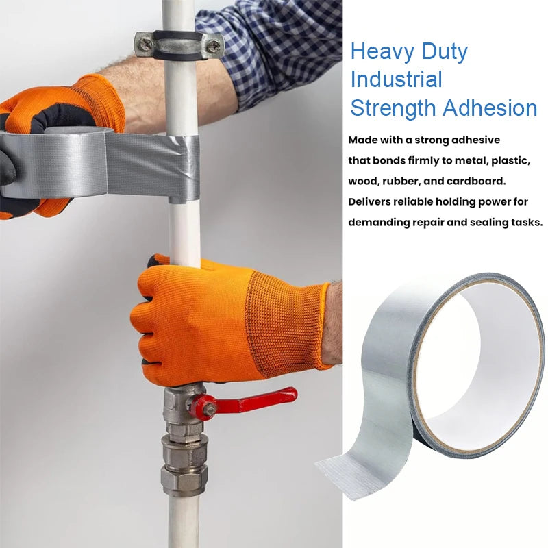 5/10/20M Duct Tape Heavy Duty Waterproof Strong Adhesive Silver No Residue Adhesive For Home Repair Use Carpet Binding Bundles