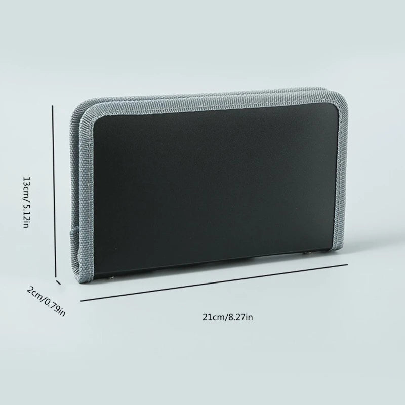 Small Expandable File Folder Zippered Accordion Folder 13 Pocket Receipt Coupon Organiser for Receipts, Coupons and Tickets