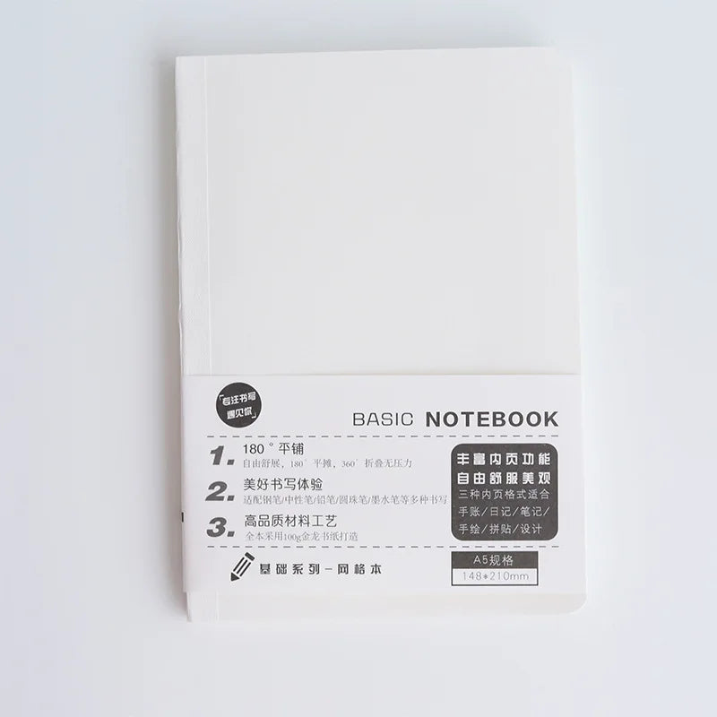 A5 A6 80Sheet Paper Refill Agenda Planners Diary Grid Line  Binder Sheets Six Hole envelope zip pouch Office School Stationery