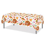130*220cm Pizza PE Table Cover Birthday Party Decorations Plastic Tablecloth Disposable Party Supplies