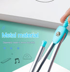 7Pcs/Set Student Compass Set School Mathematical Rulers Multi-Function Learning Professional Drawing Tool Girls Gifts Stationery