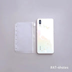 1PCS/LOT A5/A6/A7 Storage Bag School Office Supply Transparent Loose sheet Notebook zipper Self-sealing File Holder