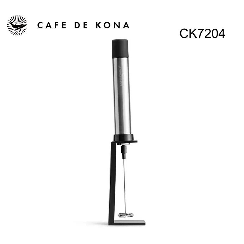 CAFEDEKONA Handheld Portable Electric Milk Frother, Mini Hand Mixer for Home Outdoor Barista Latte Art, AA Batteries Included