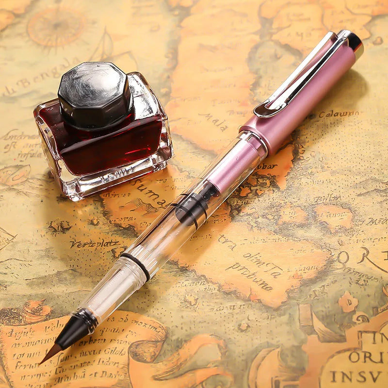 9 Color Piston Brushes Calligraphy Brushes Watercolor Brushes Paint Pen Stationery Art Schoo Supplies for Chinese Painting