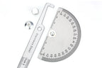 Goniometer Stainless Steel Protractor Metal Ruler Multi Angle Measuring Ruler Carpentry Tool Angle Meter Angle Finder Goniometro