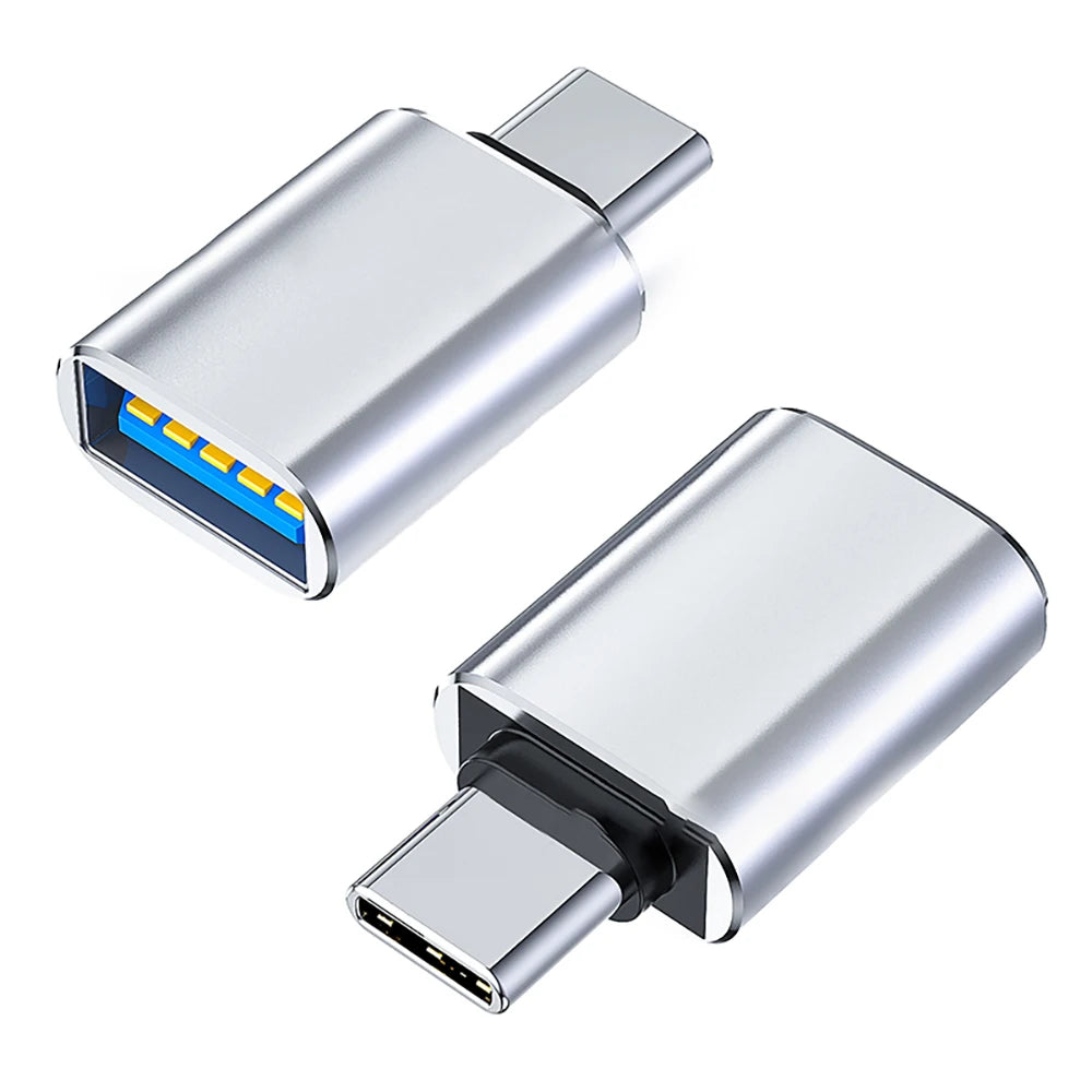 Type C To USB 3.0 Adapter Metal Charging Stable Data Transmission File Reading Light for Iphone Macbook Xiaomi Samsung Connector