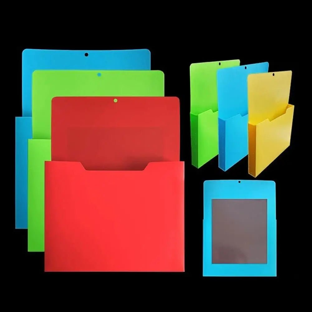 Magnetic Hanging Wall File Organizer, Wall Mounted Mail Paper Document Folder Holder,Magazine Rack for Office Home School