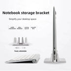 Vertical Laptop Stand Holder Foldable Aluminum Notebook Stand Laptop Tablet Stand Support For Macbook Air Pro PC 13-17 inch