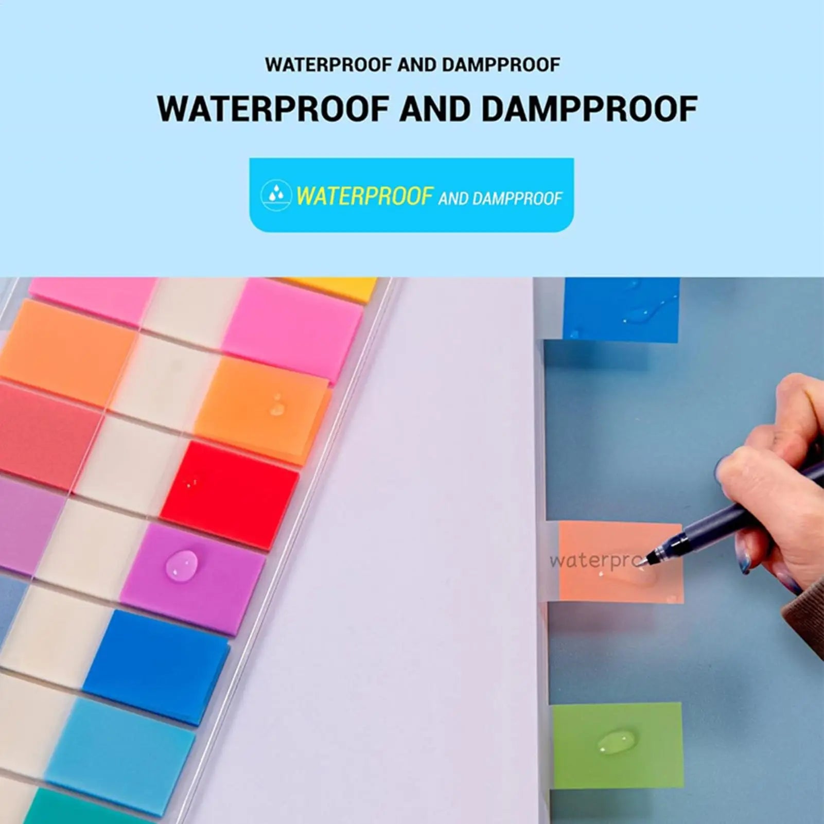 Sticky Index Tabs Colored Reading Marker Labels Planners Sticky Notes Tab for Students Teachers School Home Office Work Notebook