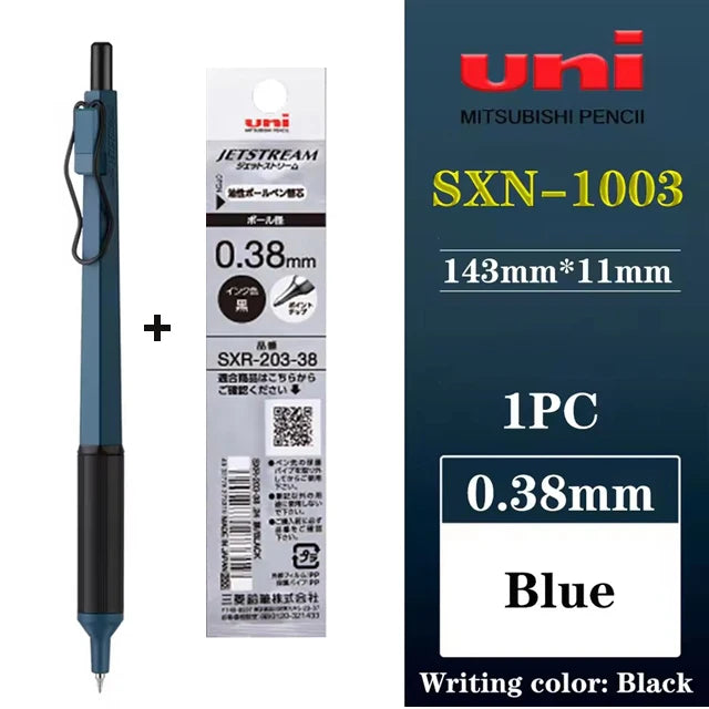 Uni SXN-1003 JETSTREAM EDGE Ballpoint Pens Ultra-fine Luxury Men's Pen, Small-word Annotations Fine Writing Japanese Stationery
