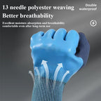 Waterproof Latex Gardening Gloves, Puncture Stab Resistant Wearproof Labor Protective Gloves for Planting Flower Work