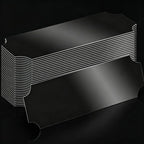 24 pcs Blank Name Badges, Black Finish Surface, suitable for Office Desk Labeling, Self-Adhesive Backing