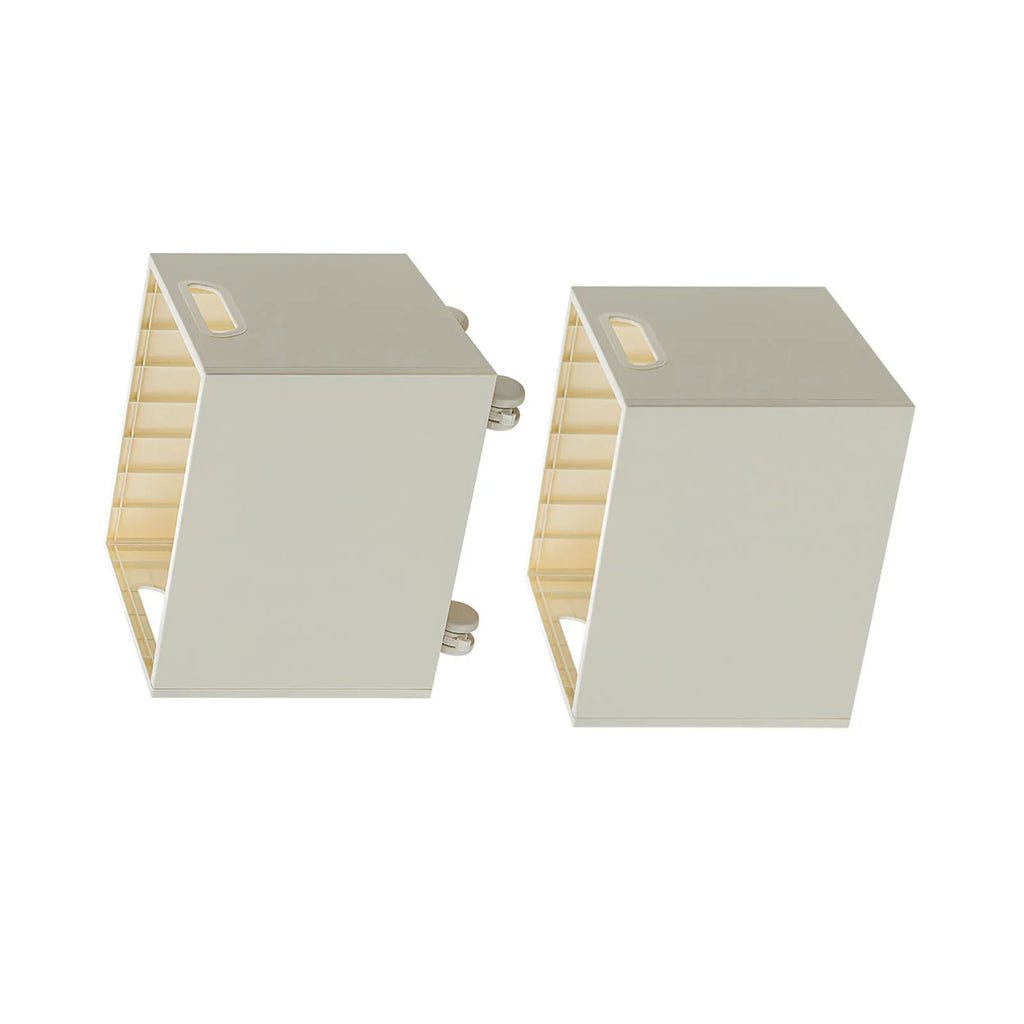 Book  Box Book Storage Box with  Side Handles Stackable 50kg Load Bearing Multifunctional Use File Storage Bins