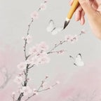 10-Piece Chinese Calligraphy Brush Set - Premium Writing Brushes for Beginners & Artists - with Roll-up Bamboo Brush Holder,