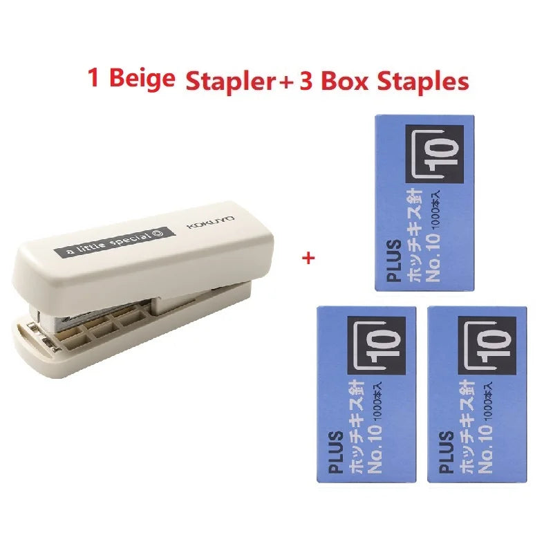 Kokuyo A Little Special 10#Needle Mini Stapler,Strong&Easy Lightforce Effortless Stapling Tool for School,Home,Office,Exam,Files