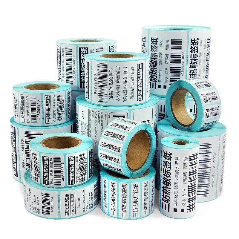 4*6 Inch Shipping Thermal Label Thermal Label Width 30mm~80mm Adhesive Stickers