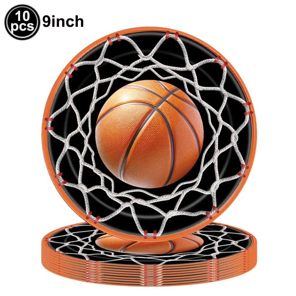 Basketball Tablecloths Basketball Party Decorations Rectangular Plastic Table Cover Boys Basketball Theme Birthday Party Supplie