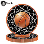 Basketball Tablecloths Basketball Party Decorations Rectangular Plastic Table Cover Boys Basketball Theme Birthday Party Supplie