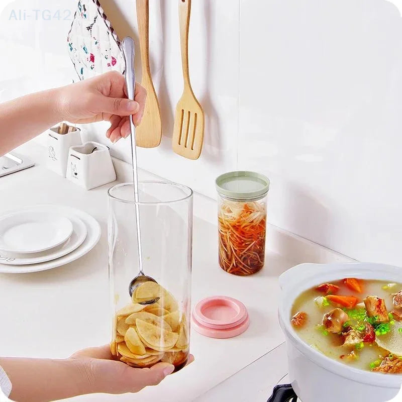pogyrt Stainless Steel Long Handle Stir Spoon For Cocktails, Ice Coffee, And Tea - Mixing Spoon With Easy Grip Handle