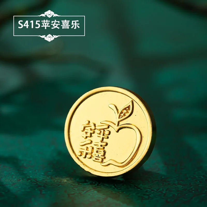 Plant Wax Stamp Seal Wax Print Thick Copper Head Carved Sealing Tool Holiday Party Invitation Letter Wedding Decorative