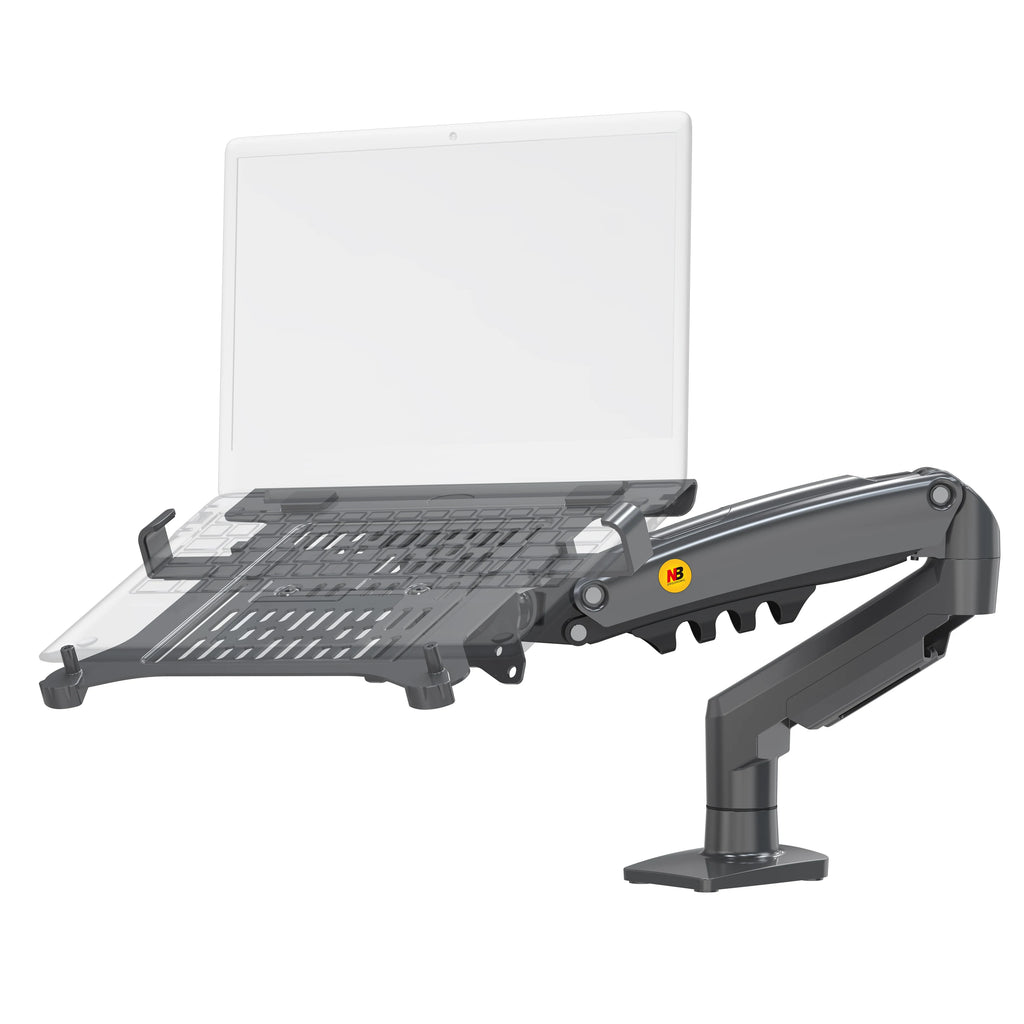 2 in 1 NB NEW F80 + FP-2 for 17-30' Monitor + 10'-17' Laptop Desktop Holder Notebook Computer Mount Stand Laptop Clamp