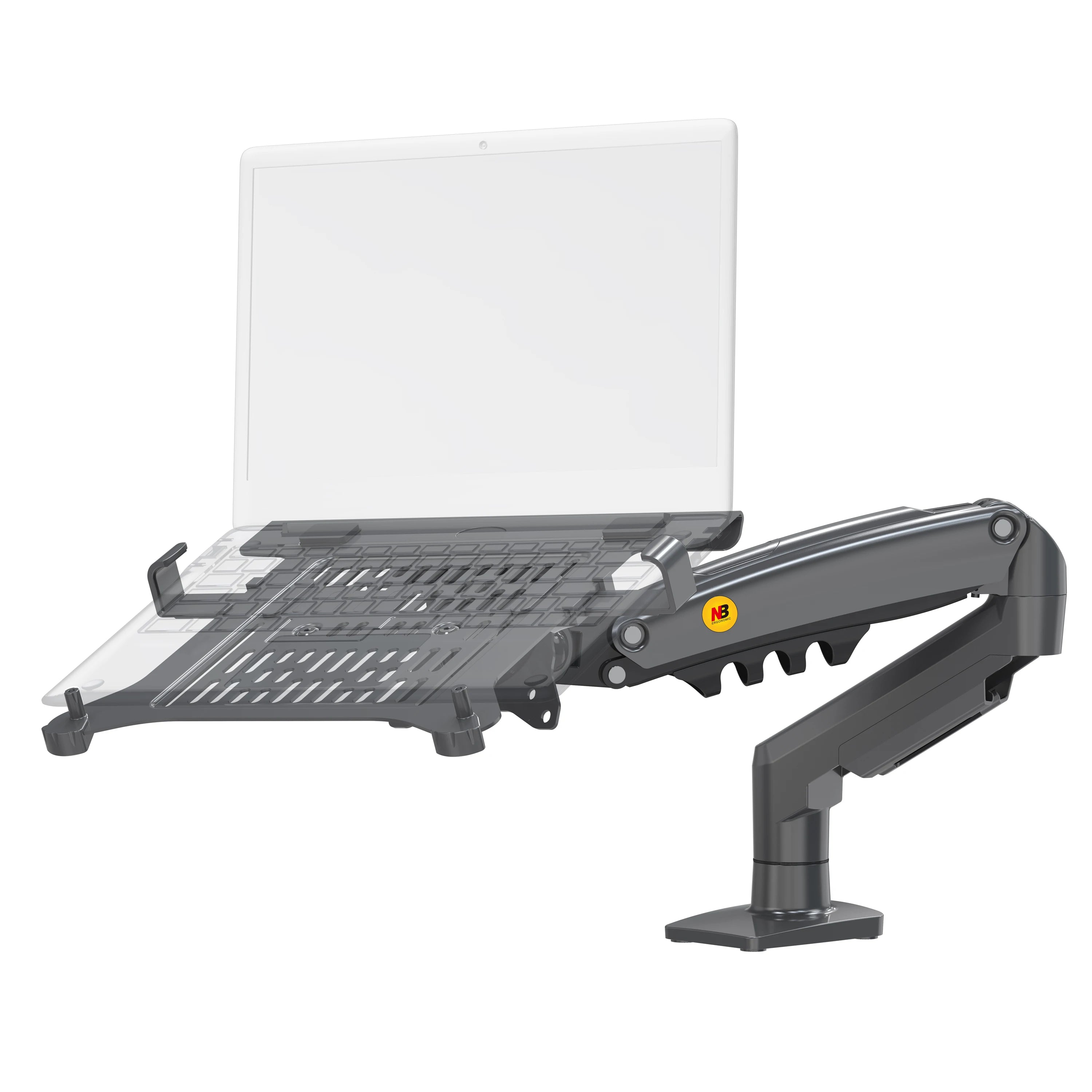 2 in 1 NB NEW F80 + FP-2 for 17-30' Monitor + 10'-17' Laptop Desktop Holder Notebook Computer Mount Stand Laptop Clamp