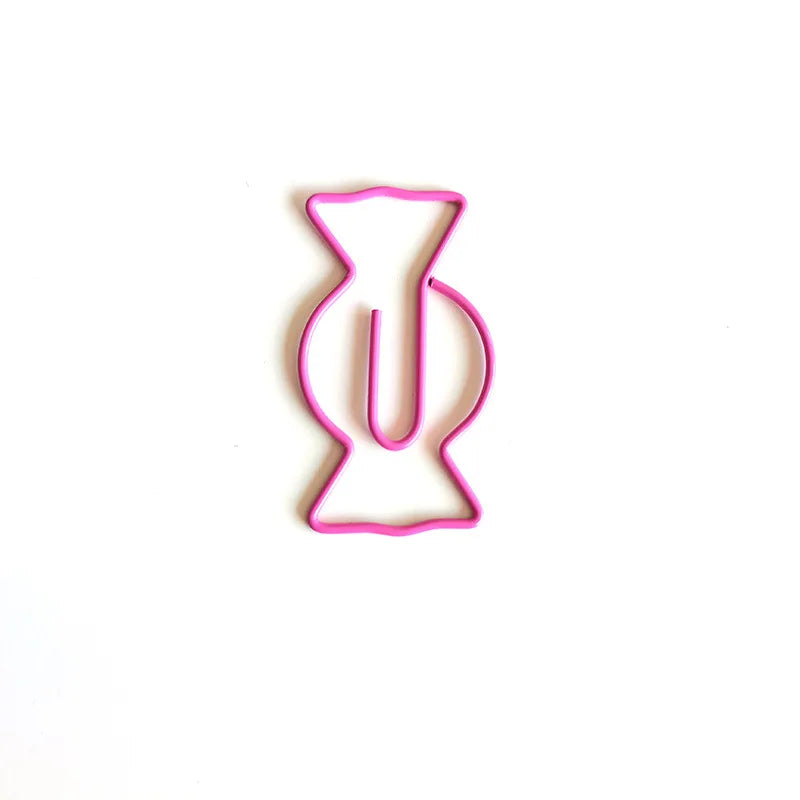 50/30pcs Christmas Tree Metal Material Bell Elk Shape Paper Clips Funny Kawaii Bookmark Office School Stationery Marking Clips