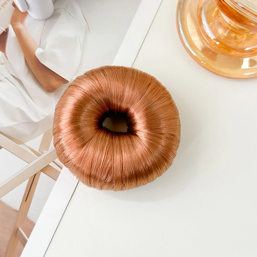 Rubber Band Made Of Hair Rope Simulation Wig Head Rope Fashion Wig Hair Ring Straight Hair Tie Ponytail Elastic Hair Accessories