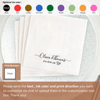 Personalized Paper Napkins for Wedding Custom Napkins of Your Text 50-500pcs Disposable Napkins for Cocktail Party Hen Party