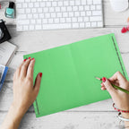 6Pcs Heavy-Duty Hanging File Folders A4 Size Reinforced Iron Hook Paper File Organizers for Office Bills Receipts Coupons