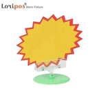 Burst Sign With Mid Flap Shelf Data Channel Pvc Star Pricecard Split Bursts Price Tag Card Pop Advertising Promotion Ticket