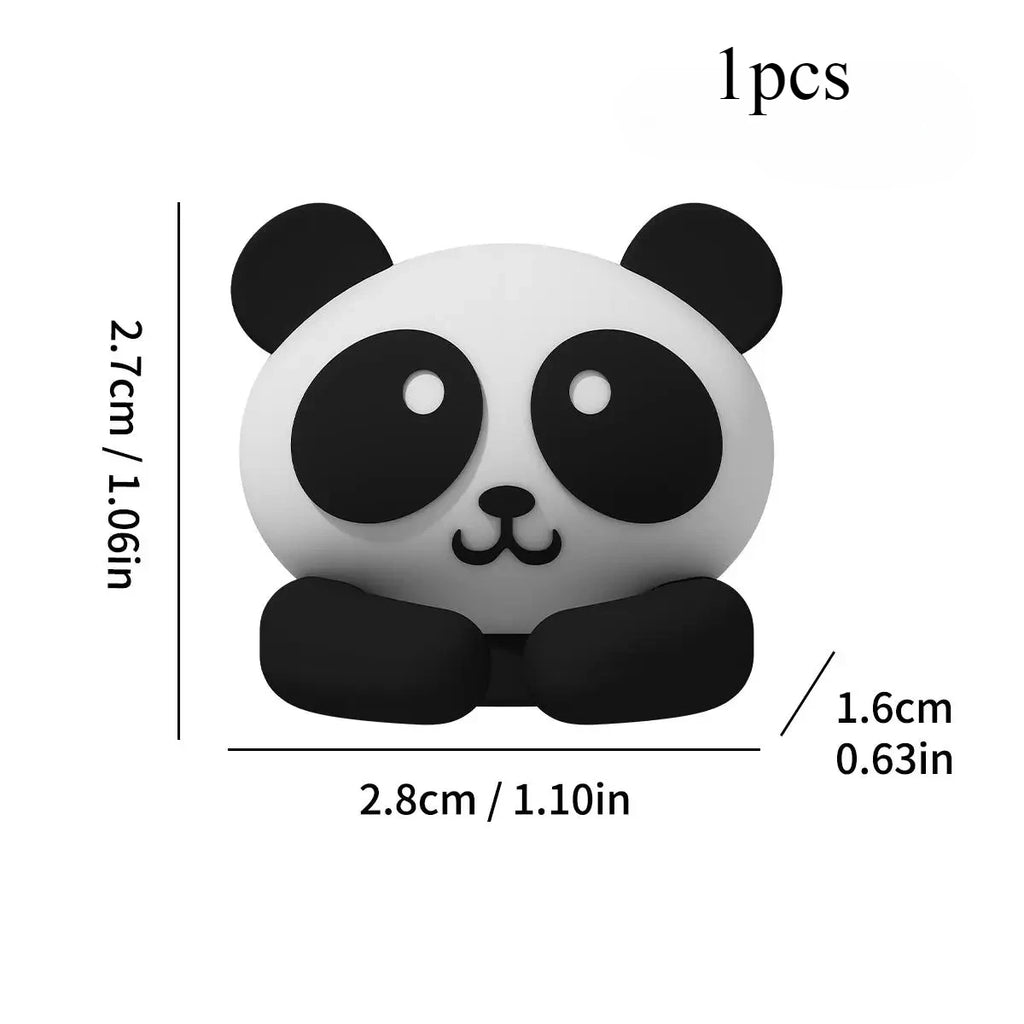 Cute Cartoon Desktop Cable Organizer Managers Self-Adhesive Winder Wire Cord Management Earphone Data Cable Clips Holder
