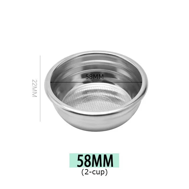 1Pcs 51mm 58mm 1-Cup 2-Cup 4-Cup Filter Replacement Filter Basket For Coffee Bottomless Portafilter Barista Espresso Accessories