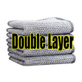 Wholesale Metal Steel Wire Rags Cloth Home Kitchen Pot Pan Dishwashing Double-sided Dishcloth Cleaning Cloths Towel Scrubber Rag