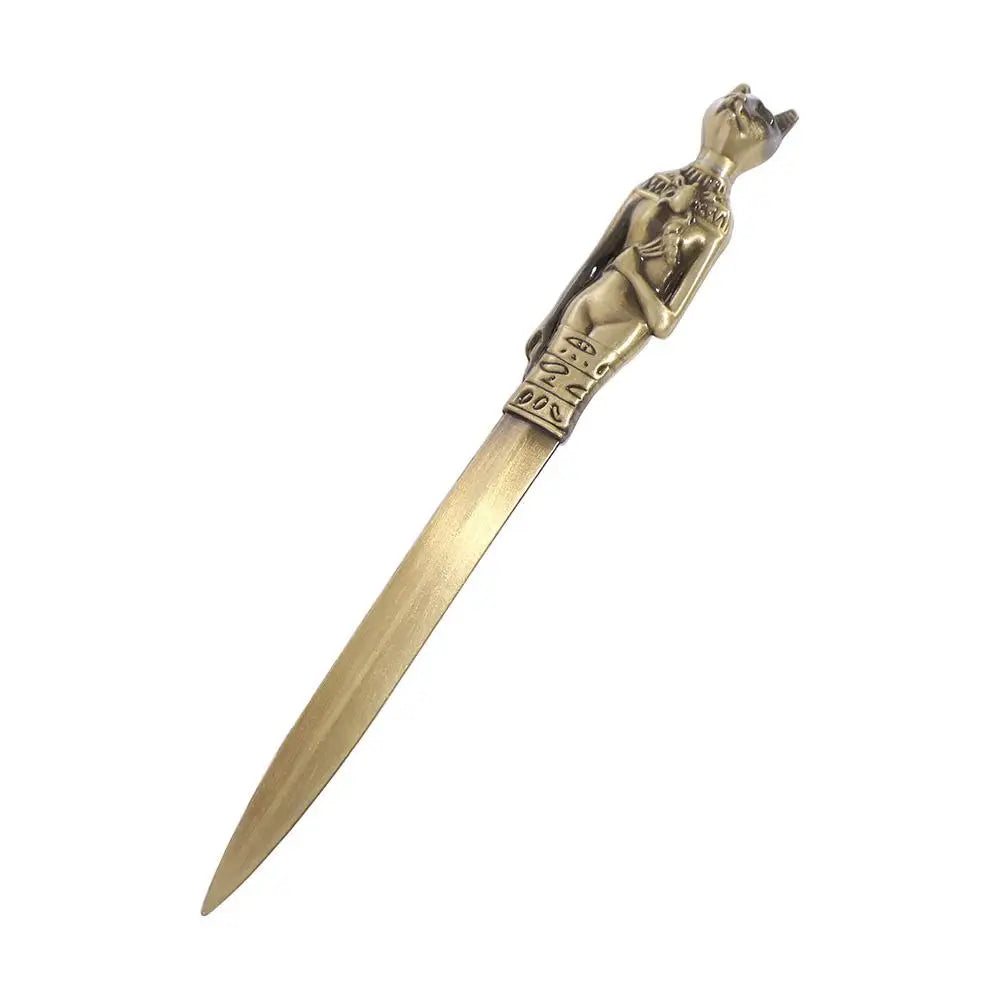 Egyptian Pyramid Pharaoh Envelope Opener DIY Crafts Tool Letter Opening Tool Express Opener Zinc Alloy Ancient