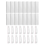 16pcs Name Badge Blank Id Badges Diy Sublimation Pin Back Office Workers Student Reusable Magnetic Tag Hard Board Craft Supply