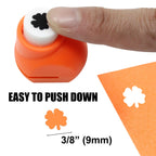 10 Paper cutter mini single Hole craft puncher 10mm kids Set Kit Leaf Flower Heart Star shapes paper crafts cardmaking scrapbook