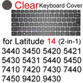 Keyboard Cover for Dell Latitude 14 7440 7450 7400 7404 7410 7414 7420 7424 7430 7480 7490 2 in 1 Silicone Protector Skin Case