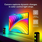 Tv Ambient Backlight 5V Usb Rgbic Led Light Strip With Camera 3.8M 5M App Smart Lighting Screen Color Synchronization Game Lamp