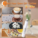 Egg Beater Handheld Electric Milk Frother Maker Drink Foamer Mixer Coffee Creamer Whisk Frothy Stirring Home Kitchen Gadgets