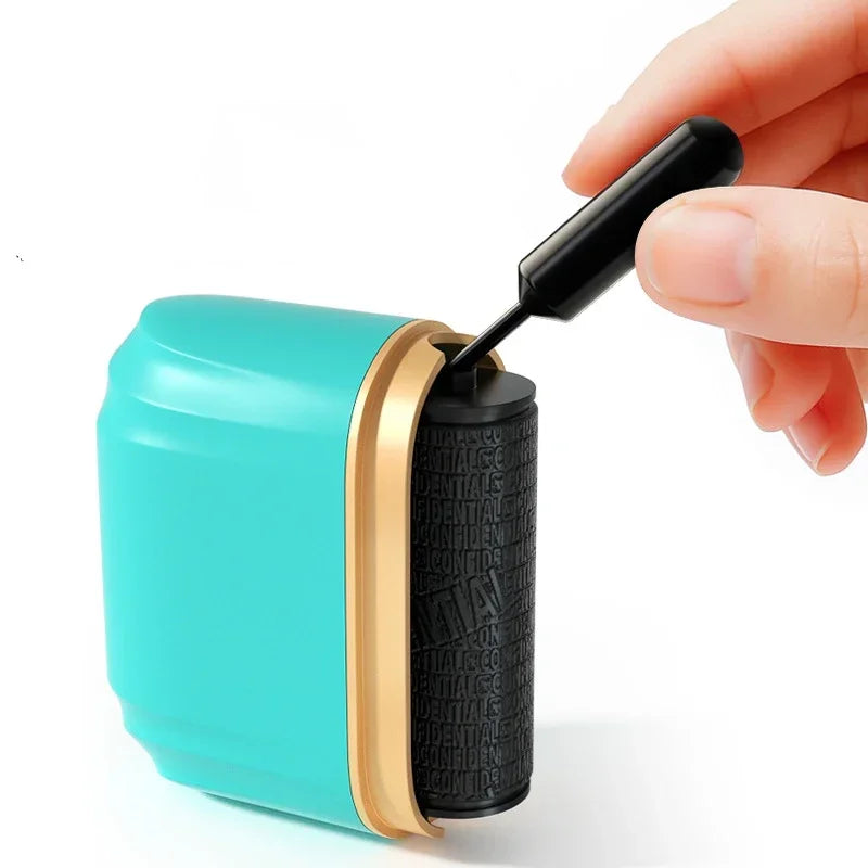 Roller-type Confidential Seal Garbled Privacy Seal Original Ink Express Smear Pen Anti-leakage and Information Concealment