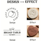 Custom Pottery Stamp for Clay Stamps Personalized Logo & Design Maker,Perfect for Ceramics Logo Design Seal (2.5cm- 5cm)